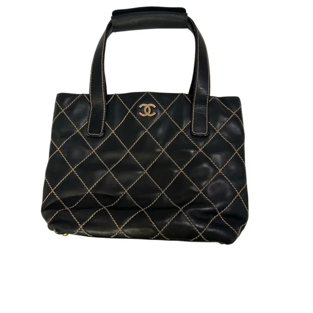 Chanel Black Quilted Tote Bag